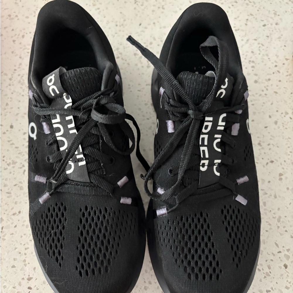On Running Black Mesh Sneakers